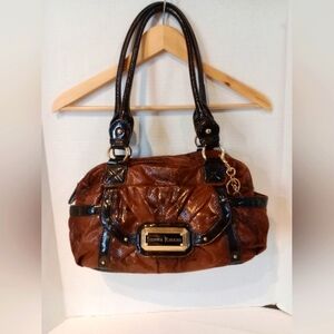 Sienna Ricchi Brown Faux Snake Handbag